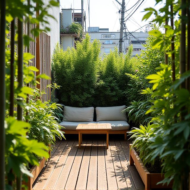 都市のテラス園芸